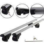 aluminium roof bars car close ups