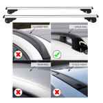 aluminium roof bars car rail universal
