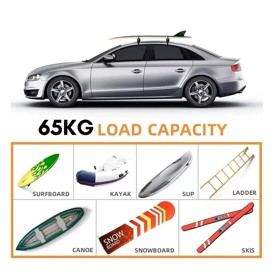 shield autocare soft easy car roof rack bars loading