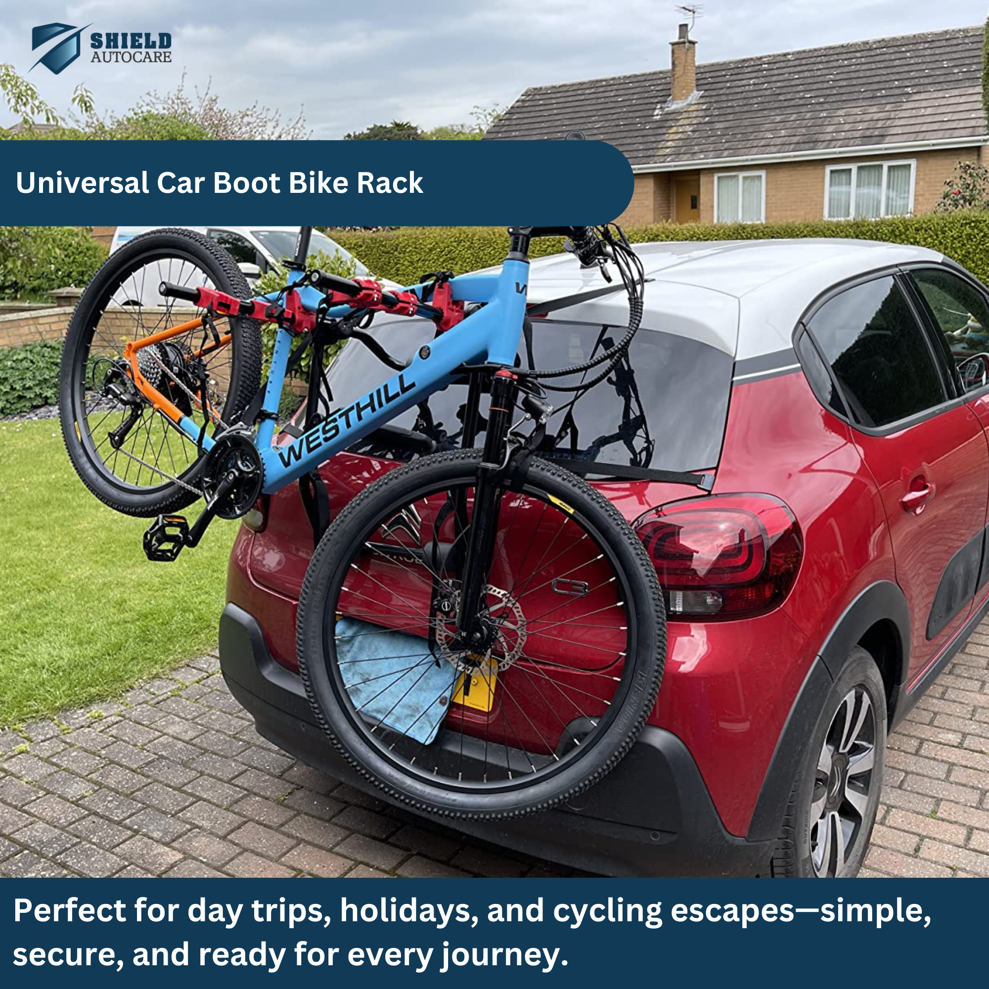 universal car boot rack 3 bicycle carrier lifestyle