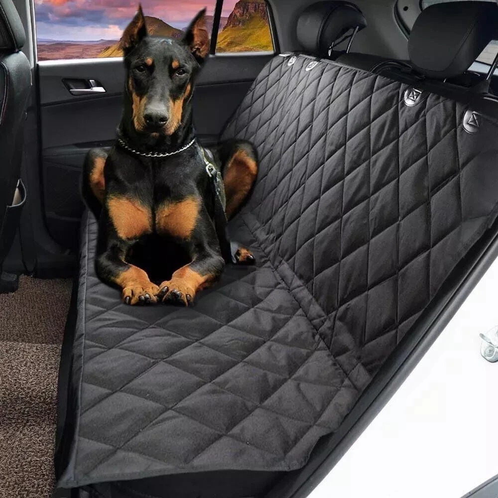 quilted car rear seat cover dog protection