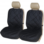 Quilted Premium 1+1 Seat Cover in Black