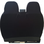 2+1 Black Leather Look Van Seat Covers