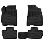 3D Rubber Tray Floor Mats Tailored for Nissan Qashqai 2014->ON