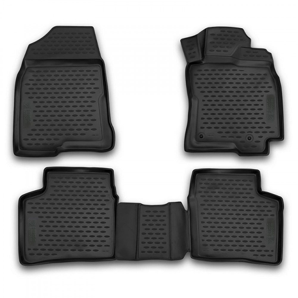 3D Rubber Tray Floor Mats Tailored for Toyota Prius 03-09