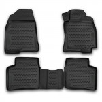 3D Rubber Tray Floor Mats Tailored for Toyota Prius 03-09