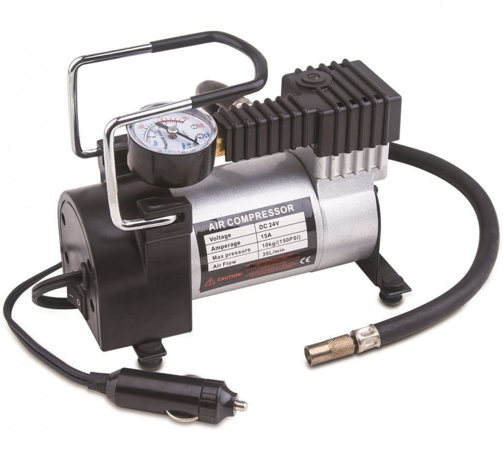 Heavy Duty 12V DC Portable Air Compressor / Inflator