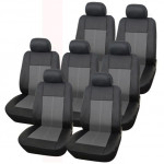 Universal Leather Look Milan Style 14 Piece Seat Cover Set for 7 Seaters