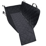 Heavy Duty Universal 3in1 Rear Seat, Quilted Pet Hammock Boot Liner with Side Pannels