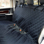 Heavy Duty Universal 3in1 Rear Seat, Quilted Pet Hammock Boot Liner with Side Pannels