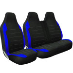 2+1 Racing Rectangle Quilting Van Seat Covers