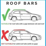 Universal Steel Roof Bars - Anti Theft 135cm