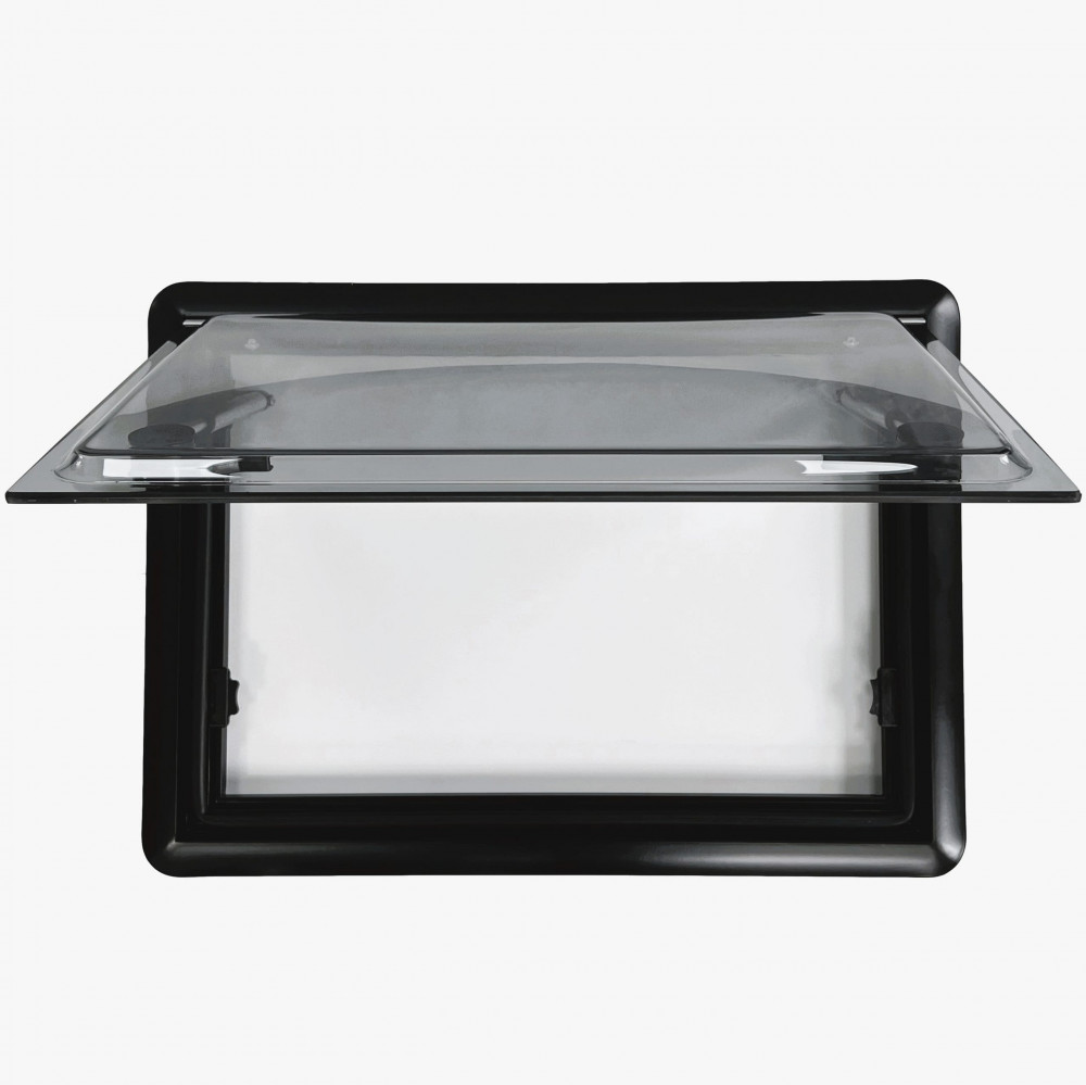 Top Hinged Cassette Camper Window with Black out Blinds and Fly Net Screens