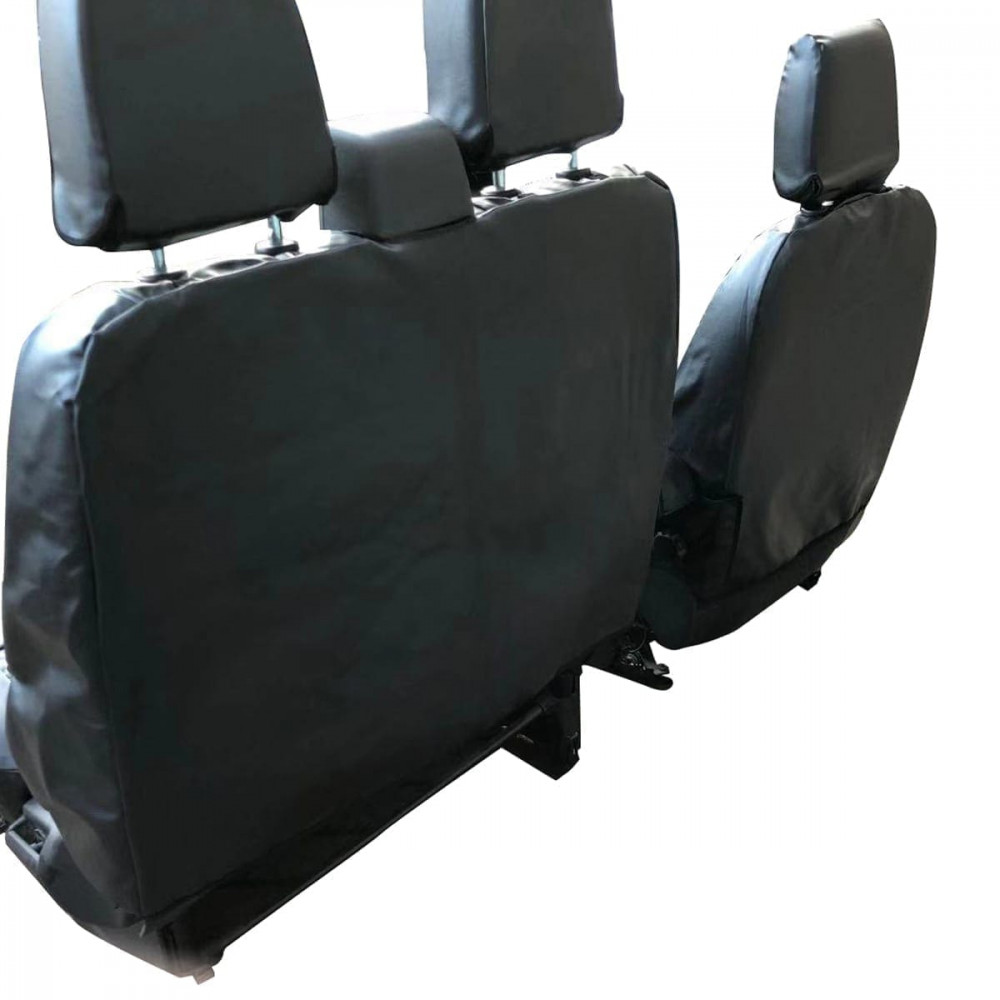 Ford Transit Custom 2013-ON Tailored Diamond Quilted Leather Seat Covers