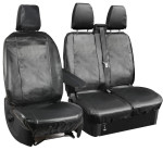 Ford Transit Custom 2013-ON Tailored Leather Look Seat Covers