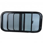 Sliding Cassette Window with Black out Blinds and Fly Net Screens