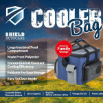15L Insulated Electric 12v DC Cool Bag - Blue