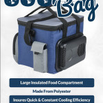 15L Insulated Electric 12v DC Cool Bag - Blue