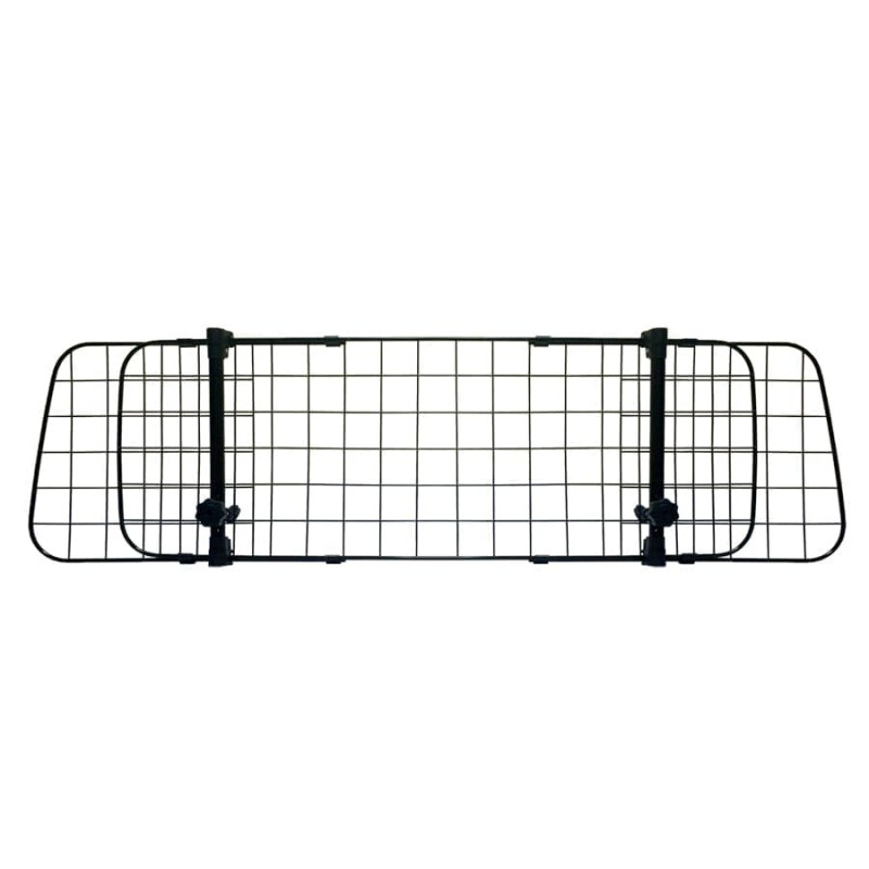 HT-Accessories Heavy Duty Mesh Dog Guard – Adjustable Safety Barrier For Mitsubishi Outlander – Boot/Rear, Black