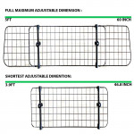 Heavy Duty Headrest Mesh Grill Pet Barrier + Luxury Quilted Boot Liner