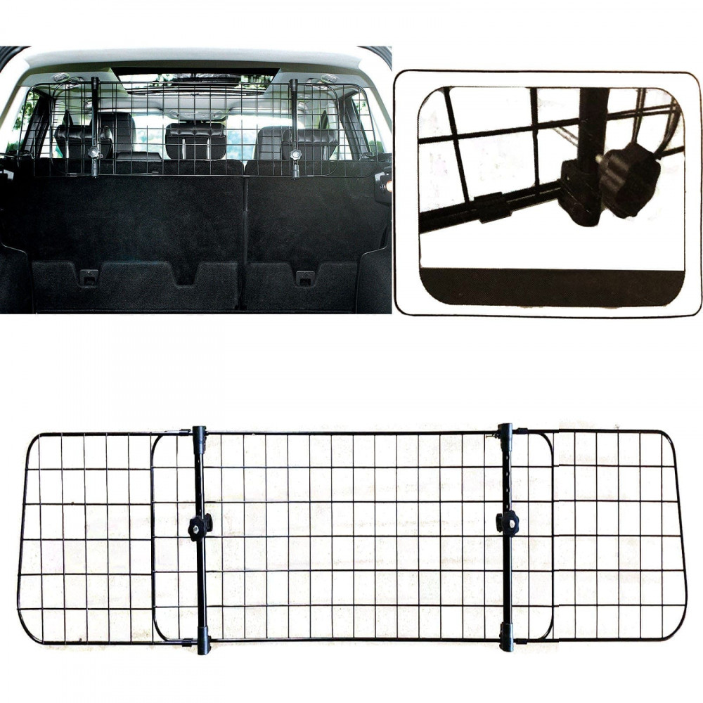 Heavy Duty Headrest Mesh Grill Pet Barrier + Luxury Quilted Boot Liner