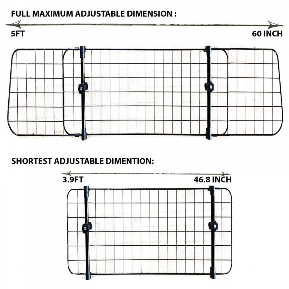 Heavy Duty Headrest Mesh Grill Pet Barrier + Luxury Quilted Boot Liner