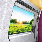 Light Grey Silver 4 Way Stretch Carpet Van Lining