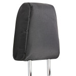 FULLY TAILORED BLACK POLYESTER SEAT COVERS for FORD TRANSIT CUSTOM 2013-21