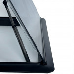 Top Hinged Flush Cassette Camper Flat Window with Black out Blinds and Fly Net Screens