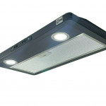 Shield Autocare© 12v Camper Exhaust Cooker Hood 2x downlights Black Stainless Steel