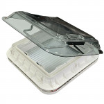 LED Sky Light Crystal Dome Roof Vent Shower Hatch for Camper, Caravan 580x580mm