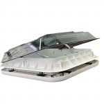 LED Sky Light Crystal Dome Roof Vent Shower Hatch for Camper, Caravan 580x580mm