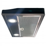 Shield Autocare© 12v Camper Exhaust Cooker Hood 2x downlights Black Stainless Steel