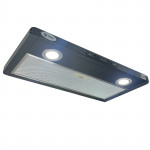 Shield Autocare© 12v Camper Exhaust Cooker Hood 2x downlights Black Stainless Steel