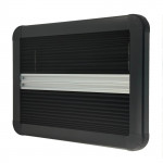 flat campervan window with black blind fly net 6