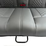 black campervan rock and roll bed 34 quarter quilted leather 10