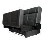black campervan rock and roll bed 34 quarter quilted leather 4