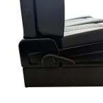 black campervan rock and roll bed 34 quarter quilted leather 9