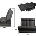 rock and roll bed camper van conversion dimensions
