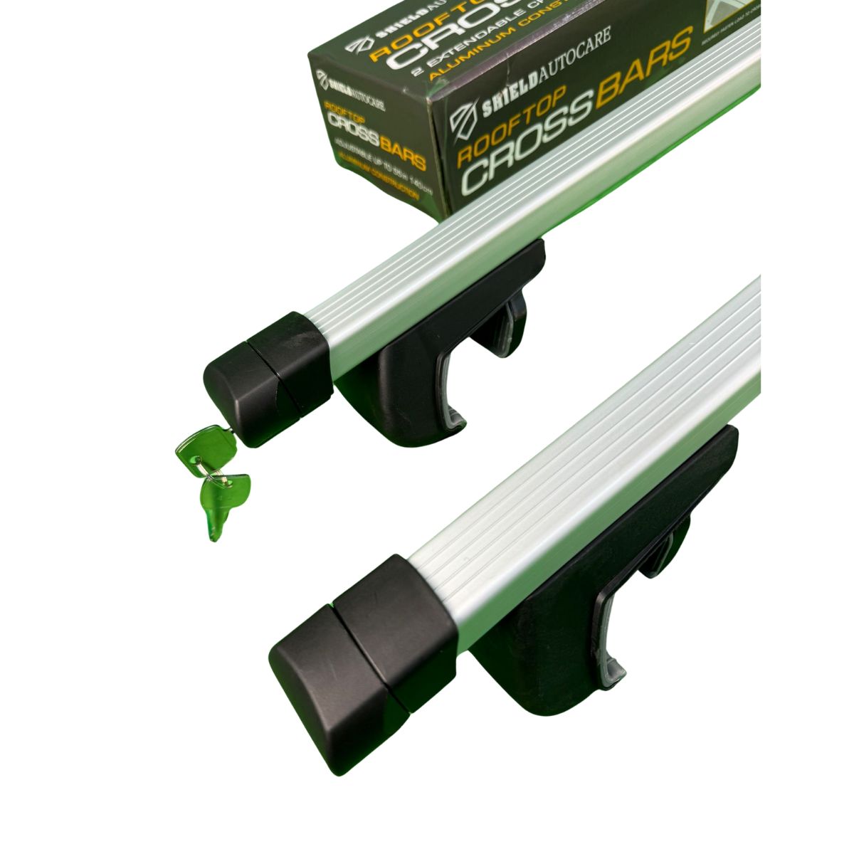 universal aluminium car roof bars lockable key 4