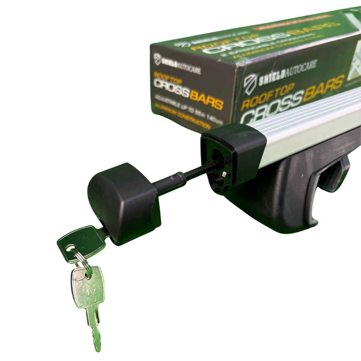 universal aluminium car roof bars lockable key 7