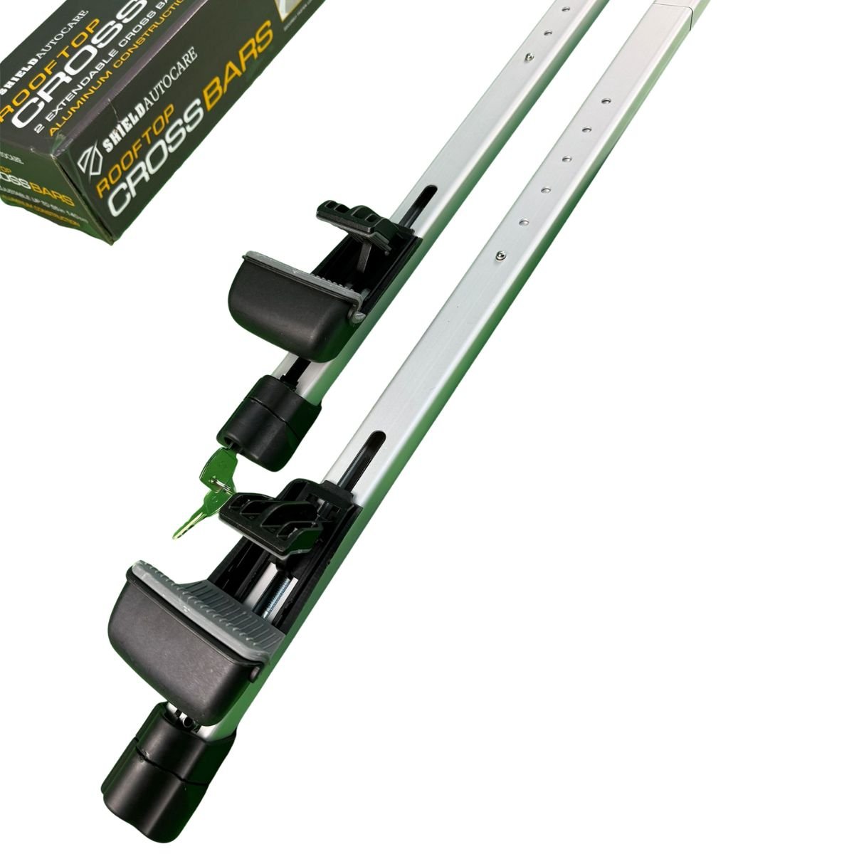 universal aluminium car roof bars lockable key 8