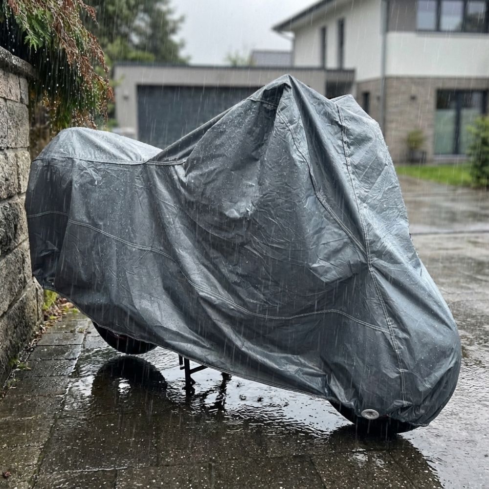 shield autocare motorcycle cover waterproof lifestyle outdoor rain