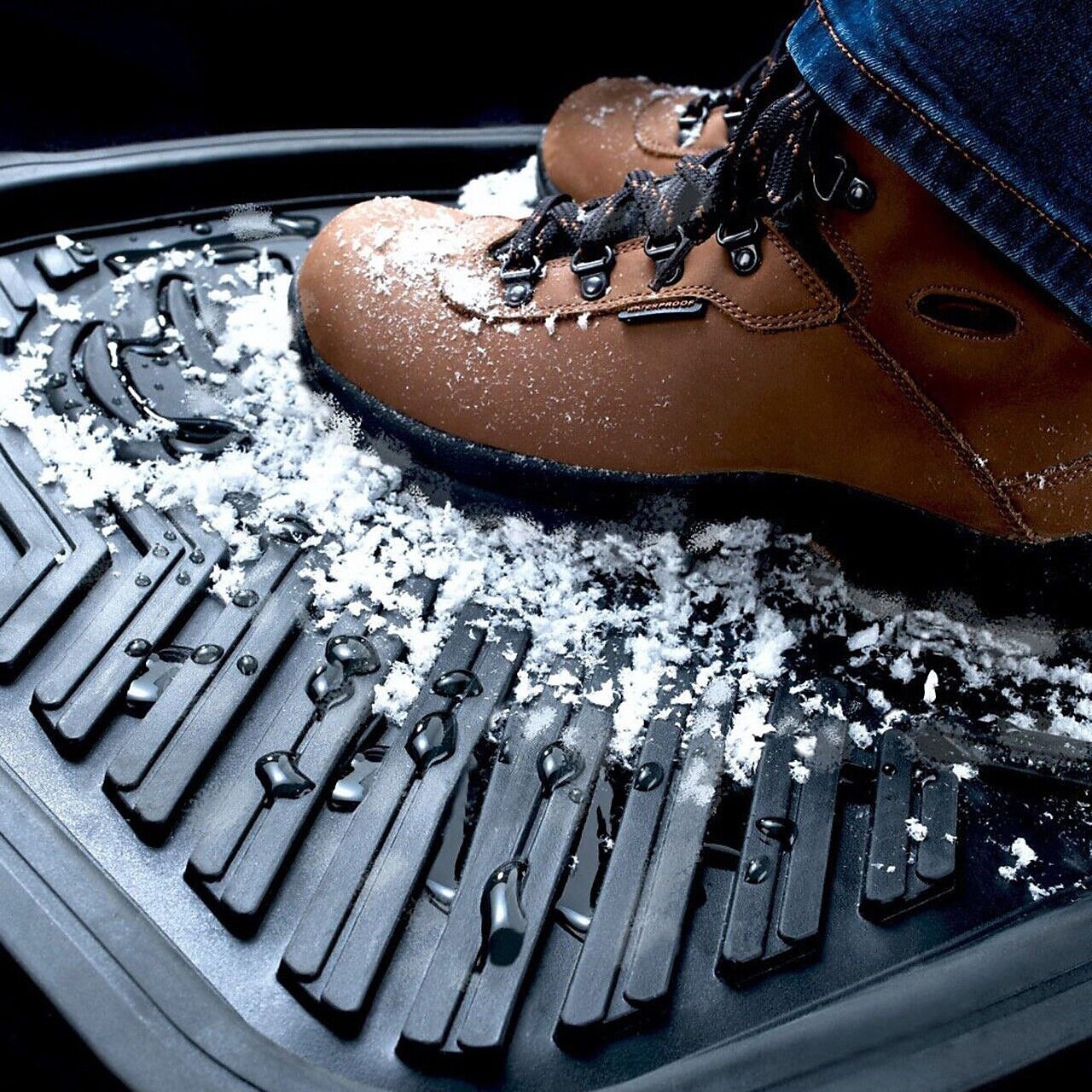universal deep dish rubber car mats vessel snowmud boots