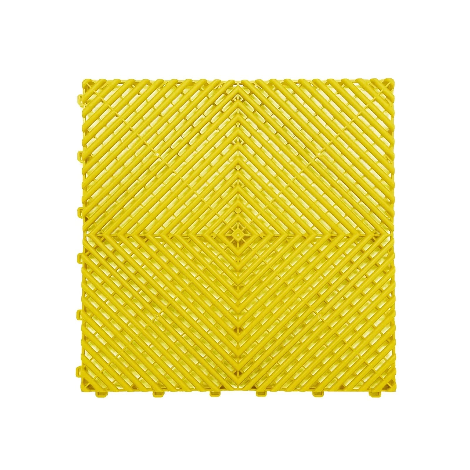 yellow pvc vented floor tile snap plastic 2