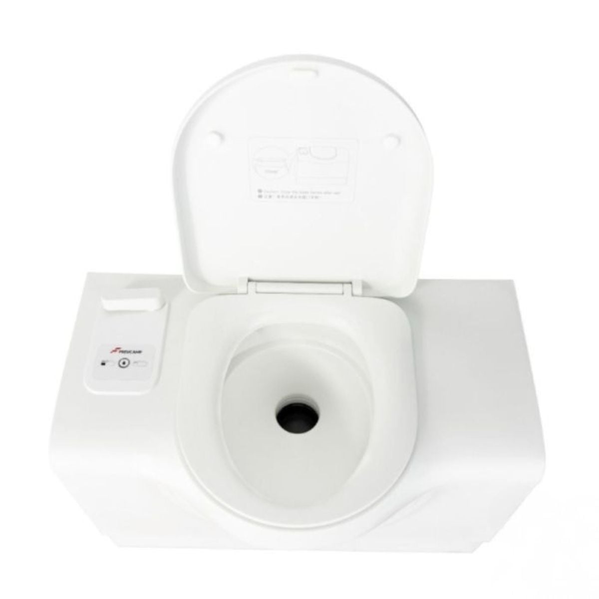 shield autocare bench cassette toilet top down viewcampervan caravan camping