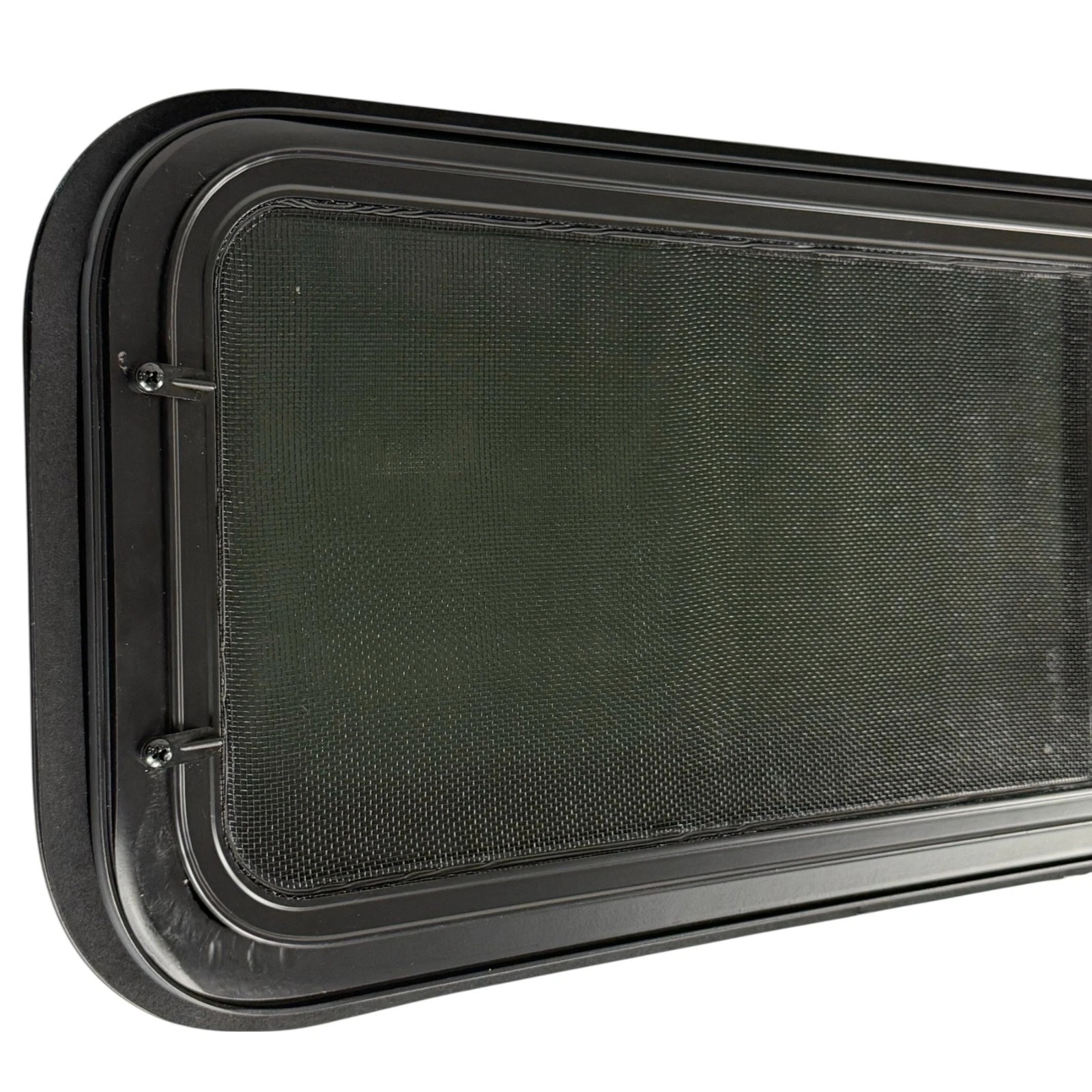 840mm x 255mm slim letterbox sliding van window blind flyne 7