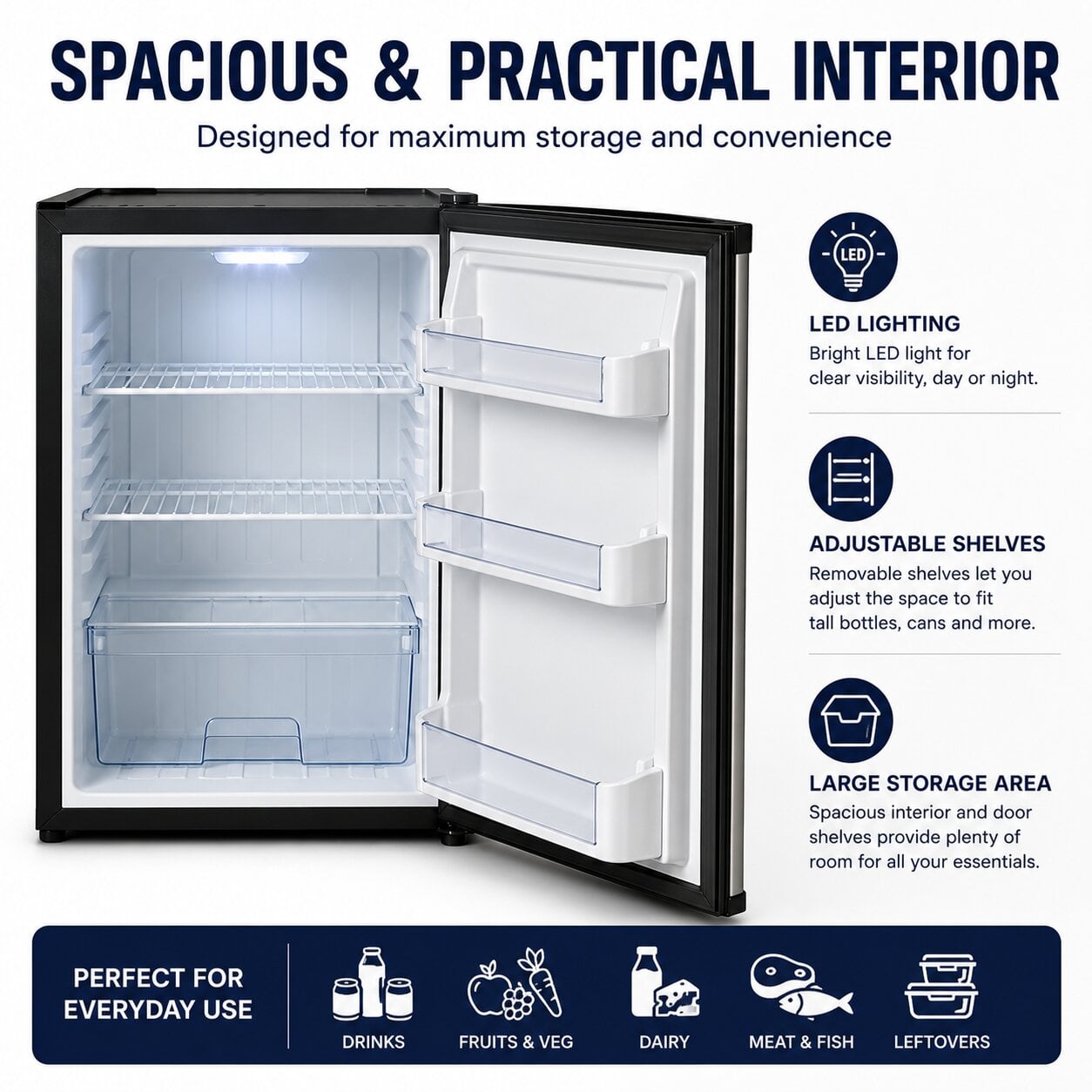 coolmate solar 12v fridge campervan 2