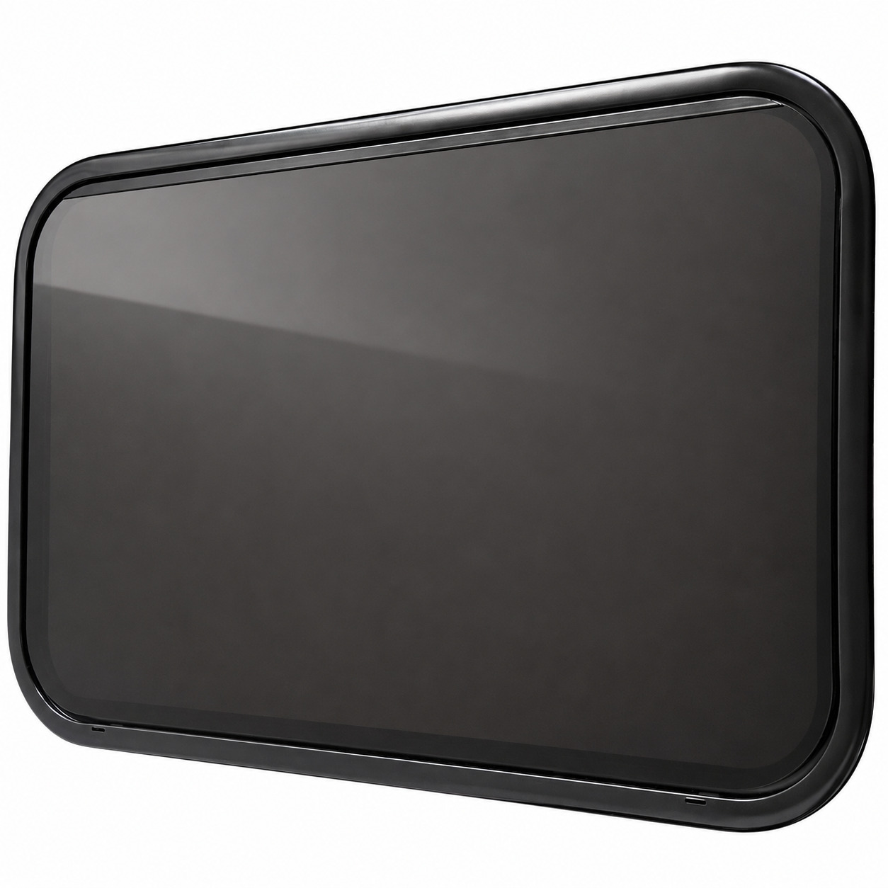curved round black van conversion window blind