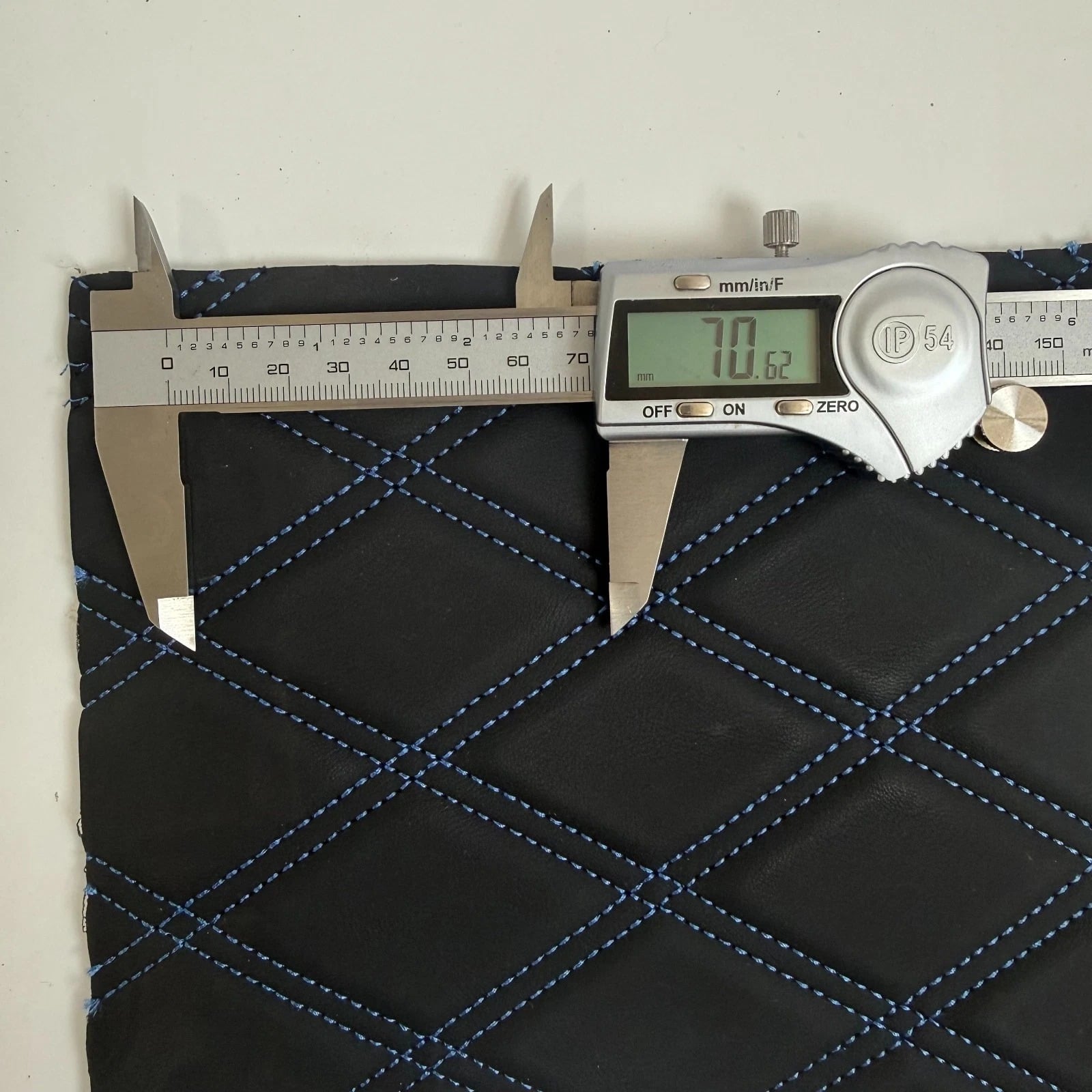 diamond quilted leather material pattern size 2